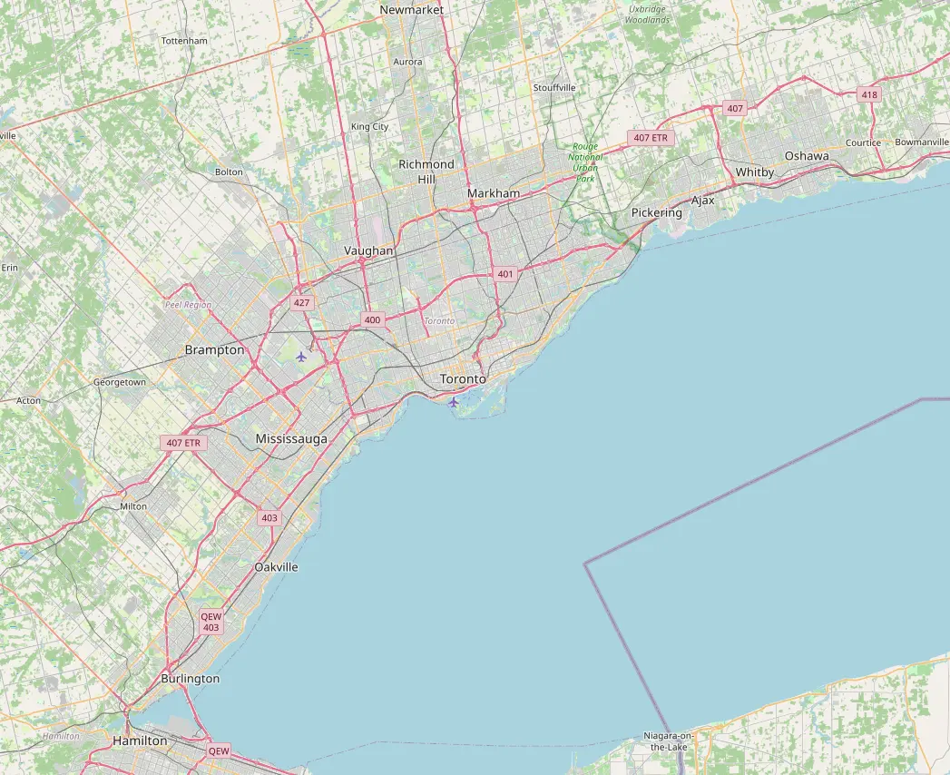 Map centred on Toronto showing Nightpulse event medical coverage across the Greater Toronto Area